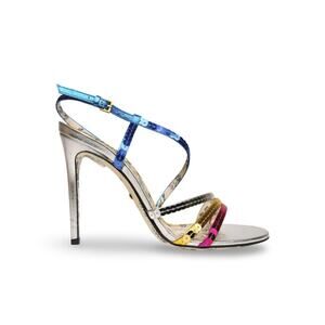Gucci Haines 105 Metallic Sequin Sandal Heel - Women’s 8